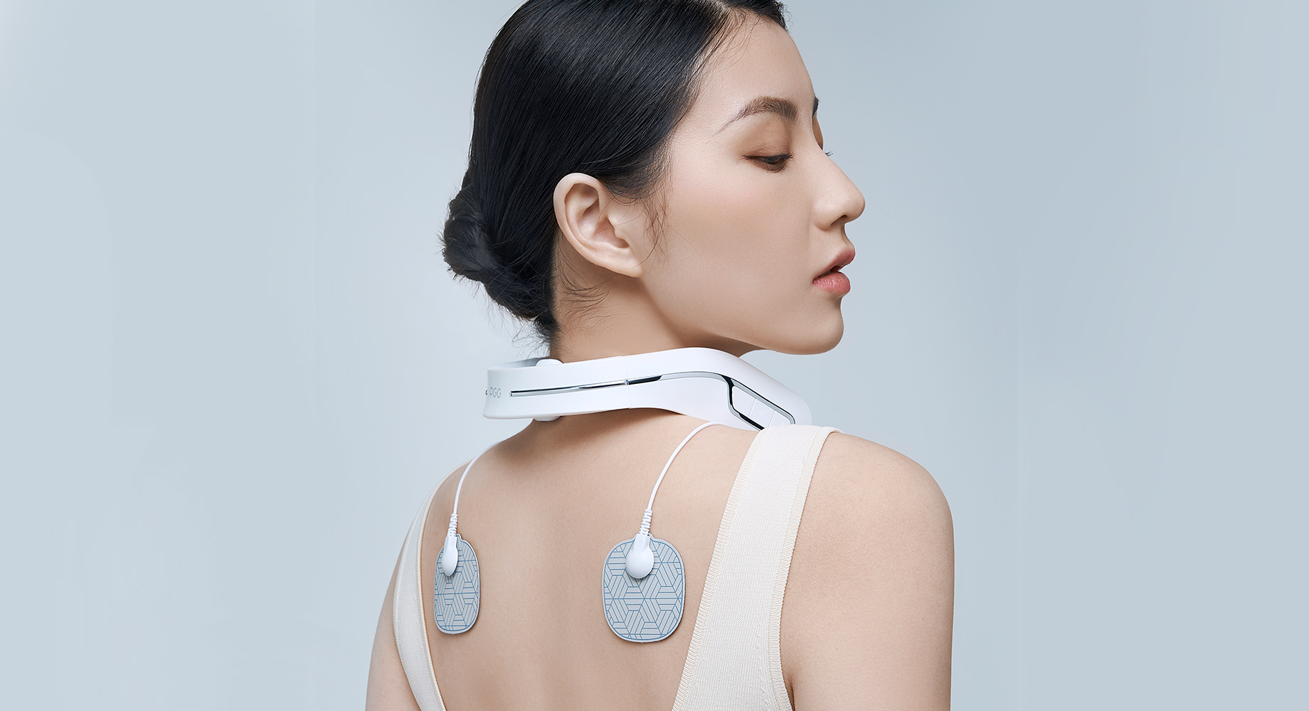 P5三头脉冲颈椎按摩器,无线手持<br>一机可用全身部位,PGG按摩仪