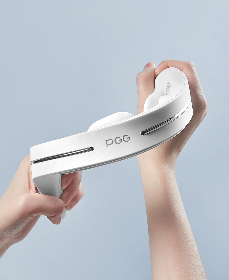 P5三头脉冲颈椎按摩器,优选航空材质<br>韧性强粗/细脖子都适用,PGG按摩仪